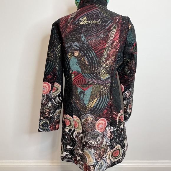 Desigual Multicolor Patterned Coat - Picture 5 of 16